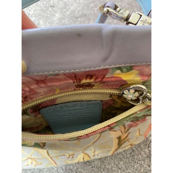 Brighton Style Tapestry Handbag With Floral Print & Double Handles - Picture 5 of 8